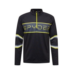 Spyder Sportovní mikina 'PARAMOUNT'  limone / tmavě šedá / černá / bílá