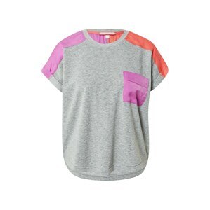 PJ Salvage Tričko na spaní  šedý melír / oranžová / pink