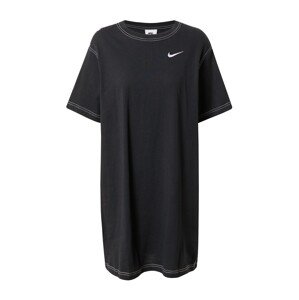 Nike Sportswear Šaty  černá / bílá