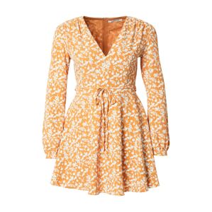 GLAMOROUS Letní šaty oranžová / bílá
