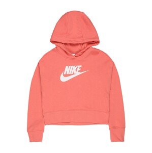 Nike Sportswear Mikina  bílá / korálová