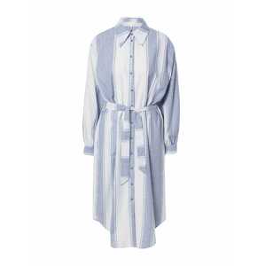 OBJECT Košilové šaty 'MALINA' noční modrá / azurová / bílá