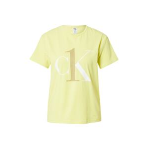 Calvin Klein Underwear Tričko na spaní  světle žlutá / tmavě žlutá / bílá