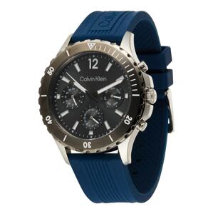 Calvin Klein Analogové hodinky  stříbrně šedá / tmavě modrá