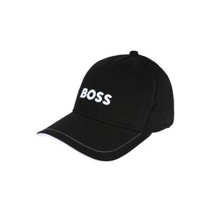 BOSS Kidswear Klobouk  černá / bílá