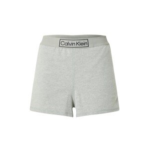 Calvin Klein Underwear Pyžamové kalhoty šedý melír / černá