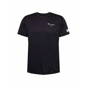 Champion Authentic Athletic Apparel Funkční tričko  černá / bílá