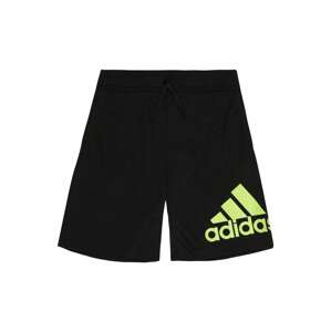 ADIDAS PERFORMANCE Sportovní kalhoty  světle zelená / černá