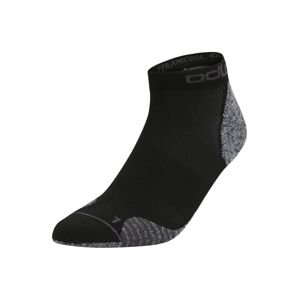 ODLO Sportovní ponožky 'Ceramicool'  černá / šedý melír
