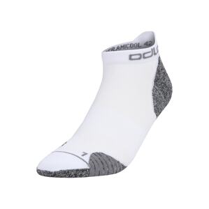 ODLO Sportovní ponožky 'Ceramicool'  bílá / šedý melír