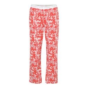 Calvin Klein Underwear Pyžamové kalhoty béžová / červená / bílá