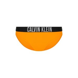 Calvin Klein Swimwear Spodní díl plavek oranžová / černá / bílá