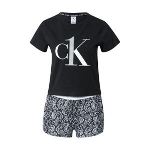 Calvin Klein Pyžamo  černá / bílá