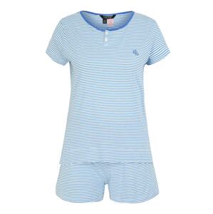 Lauren Ralph Lauren Pyžamo  modrá / bílá