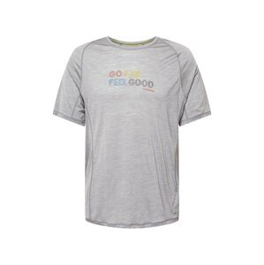 Smartwool Funkční tričko  kouřově modrá / žlutá / tmavě šedá / šedý melír / tmavě oranžová