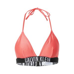 Calvin Klein Swimwear Horní díl plavek lososová / černá / bílá