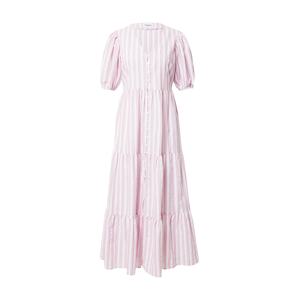 FRNCH PARIS Košilové šaty 'Sue' růžová / bílá