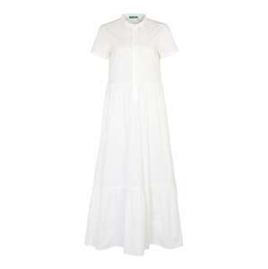 UNITED COLORS OF BENETTON Košilové šaty  bílá