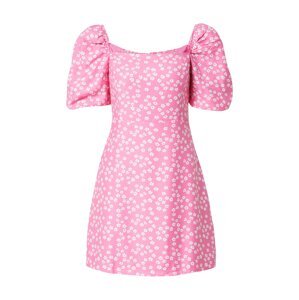 GLAMOROUS Letní šaty  pink / bílá