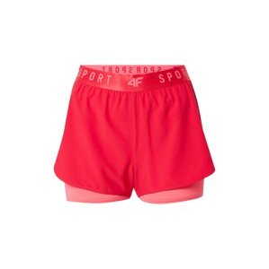 4F Sportovní kalhoty  starorůžová / ohnivá červená