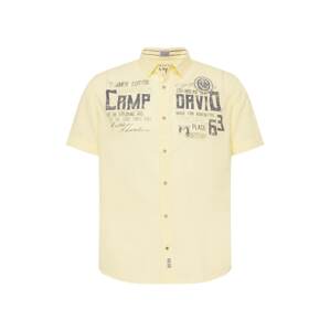 CAMP DAVID Košile  námořnická modř / světle žlutá