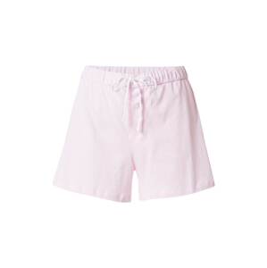 Lauren Ralph Lauren Pyžamové kalhoty  pink / bílá