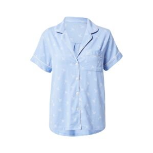 JOOP! Bodywear Tričko na spaní kouřově modrá / bílá