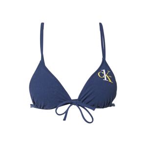 Calvin Klein Swimwear Horní díl plavek námořnická modř / žlutá / bílá