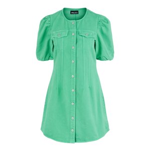 PIECES Košilové šaty 'Vista'  trávově zelená