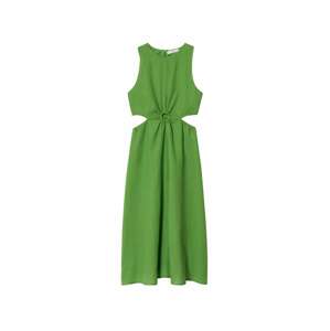 MANGO Letní šaty 'CIRCLE'  trávově zelená