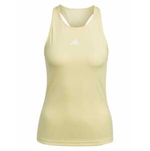 ADIDAS PERFORMANCE Sportovní top pastelově žlutá / bílá