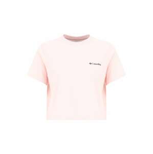 COLUMBIA Tričko pastelově růžová / černá
