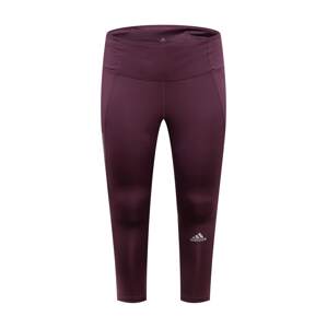 ADIDAS SPORTSWEAR Sportovní kalhoty tmavě fialová / bílá