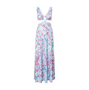 VIERVIER Letní šaty 'Jana'  pink / modrá / světlemodrá