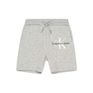 Calvin Klein Jeans Kalhoty šedý melír / černá / bílá