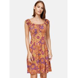 Orsay Letní šaty  fialová / karamelová / hořčicová / bílá