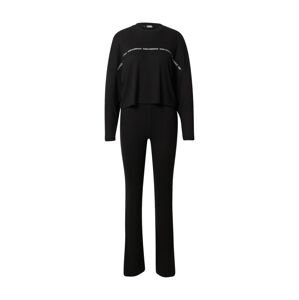 Karl Lagerfeld Domácí oblečení  černá / bílá
