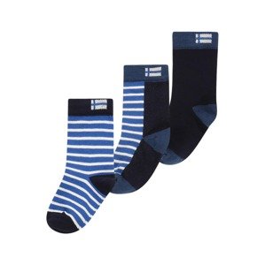 FINKID Ponožky 'SUKAT KOLME'  námořnická modř / modrá / bílá