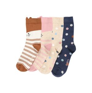 EWERS Ponožky  námořnická modř / karamelová / růžová / přírodní bílá