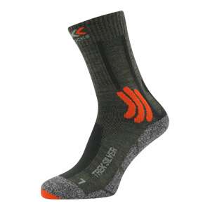 X-SOCKS Sportovní ponožky  šedý melír / olivová / oranžově červená / černá