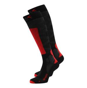 X-SOCKS Sportovní ponožky 'SKI RIDER 4.0'  antracitová / černá / červená
