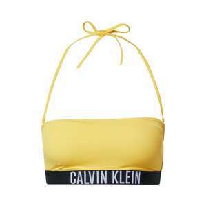 Calvin Klein Swimwear Horní díl plavek žlutá / černá / bílá