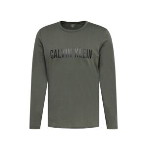 Calvin Klein Underwear Tričko 'Intense' khaki / černá