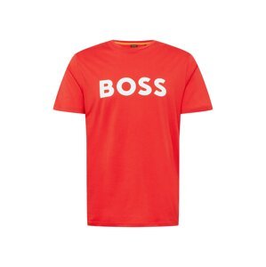 BOSS Orange Tričko 'Thinking 1'  červená / bílá