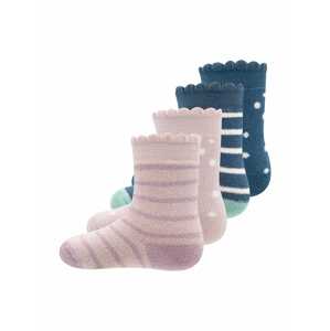 EWERS Ponožky tmavě modrá / fialová / růžová / bílá