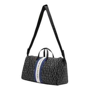ARMANI EXCHANGE Cestovní taška  modrá / černá / bílá