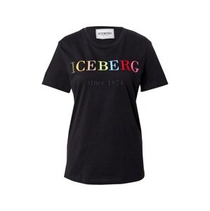 ICEBERG Tričko  černá / mix barev