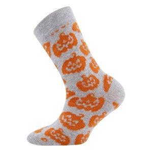 EWERS Ponožky  světle šedá / oranžová