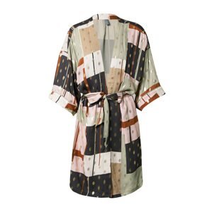 CULTURE Kimono 'Kara'  námořnická modř / koňaková / zlatá / světle zelená