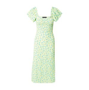 Dorothy Perkins Letní šaty světlemodrá / limone / zelená
